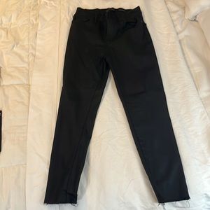 Kendall and Kylie Black pleather jeans size 7/28